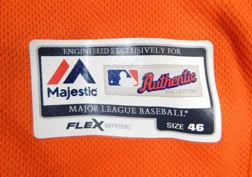 2013-19 Хюстън Астрос #31 Използван в играта Оранжева Риза, Табела с името на Изтрита 46 DP25505 - Използваните В играта тениски MLB