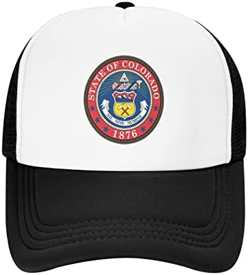 Детска бейзболна шапка BOLUFE State Seal of Colorado с добра дишаща функция, естествен комфорт и дишаща