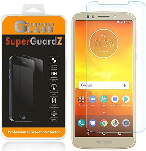 [2] Защитно фолио за екрана на Motorola Moto E5 Plus /Moto E5 Supra [Закалено стъкло], SuperGuardZ, 9H, 0,3 мм, 2.5 D