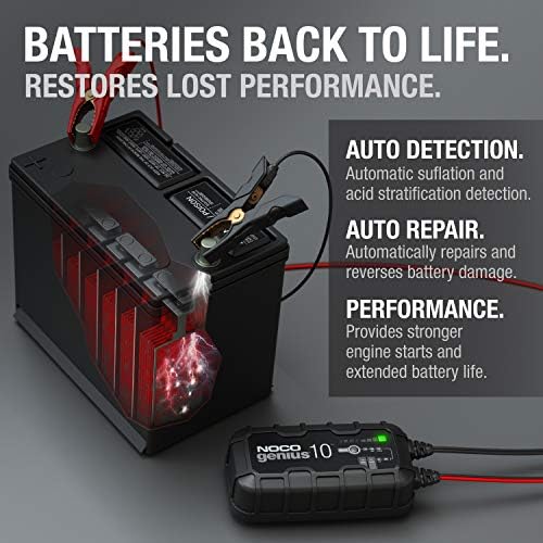 NOCO GENIUS10, Интелигентно зарядно устройство 10А, зарядно за Кола в 6 и В 12, Устройство за обслужване на акумулаторни батерии, се Впръсква зарядно устройство, Поплавковое