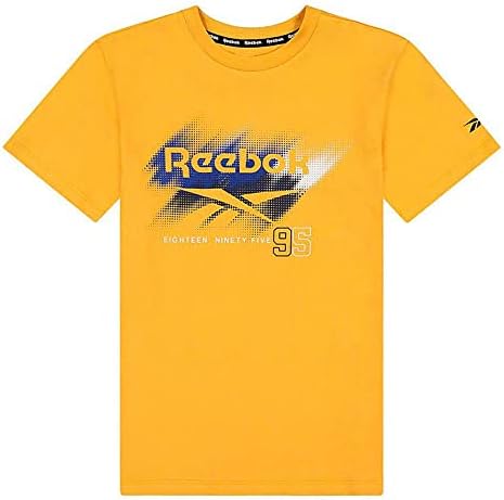 Класическа тениска с кръгло деколте и логото на Reebok Boys с къс ръкав