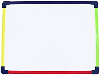 Магнитна дъска за сухо изтриване - Малка бяла дъска с цветни рингове (5 опаковки, 12 X 9 инча)