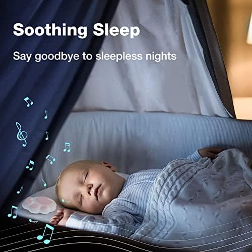 EARTEANA Baby Settle & Sleep Soother, Детска Звукова Машина за Сън, Безжична Възглавница с Костна Проводимост,