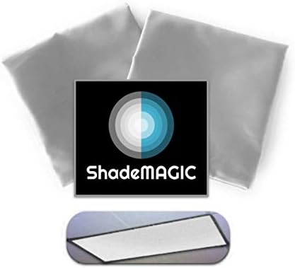 Седалките за флуоресцентни лампи ShadeMAGIC за клас или офис - комплектът светлинни филтри (2); Отстраняване на остри отблясъци, причиняващи напрежение в очите и главата.