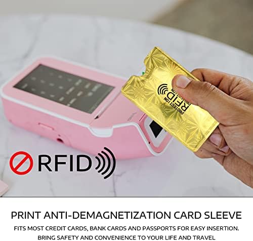 BLMHTWO 10 Броя RFID Блокер Ръкави, RFID Блокер Ръкави за Кредитни Карти RFID Ръкав за кредитни карти Цветни Преносими Трайни RFID Ръкав за карта за Жени, Мъжки Портфейл, Паспорт