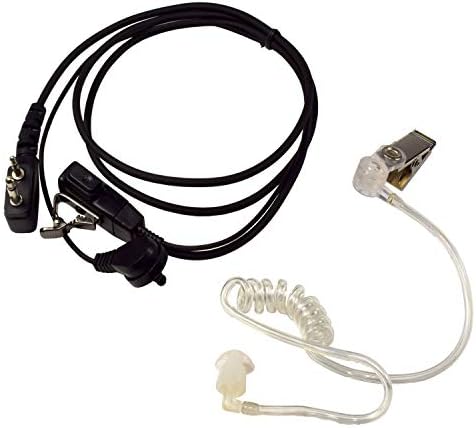 2X HQRP 2-Пинов Акустична Тръба на слушалка, Слушалки и Микрофон Съвместими с Yaesu FT-708R, FT-73, FT-73R, FT-76 + HQRP Sun