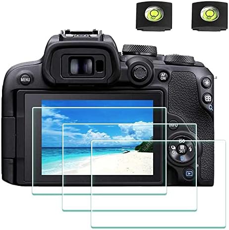 Защитно фолио за екрана на камерата Canon EOS R10 и калъф за топла башмака [2 + 3 опаковки], с Дебелина 0,3 mm, Твърдост