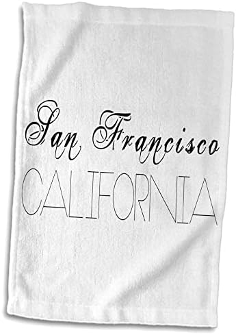 3. Три града по света - Сан Франциско, Калифорния, на бял фон - Кърпи (twl-273356-3)