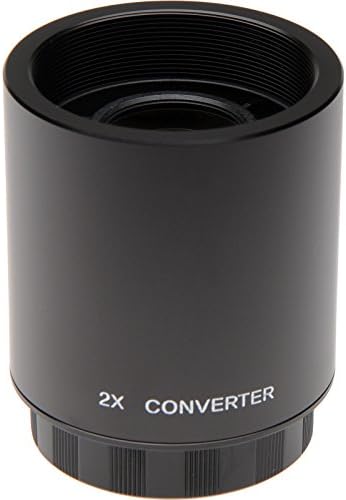 Супер телефото обектив Vivitar 500 mm f/8,0 (Т-образна скоба) (бяла) с 2 телеконвертерами (= 1000 мм) + Комплект аксесоари за фотоапарати Nikon D3200, D3300, D5300, D5500, D7100, D7200, D610, D750, D810