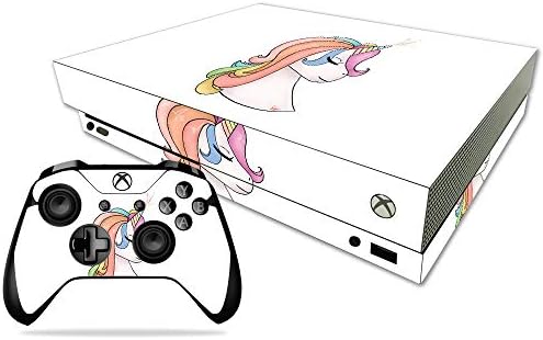 Корица MightySkins, съвместима с Microsoft Xbox One X - Unicorn Magic | Защитно, здрава и уникална Vinyl стикер | Лесно се нанася, се отстранява и обръща стил | Произведено в САЩ