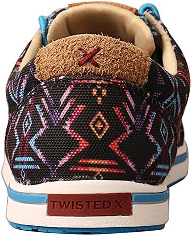 Дамски маратонки Twisted X с подплата от экокожи - Естествена кожа плат с модерен текстил дизайн - Слипоны с качулка на лигавицата