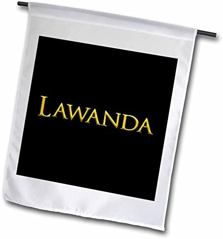3дРоза Лоуанда атрактивното детско име за момичета в САЩ. Жълт в черен подарък - Знамена (fl-361388-1)