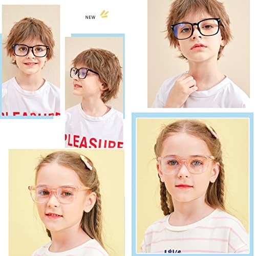 FOCTHUCH Детски Блокер Синя Светлина Очила, Защита От Пренапрежение на очите и Виолетови, Компютърни Игри Очила